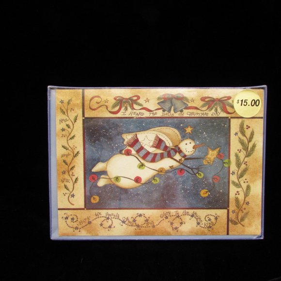 Angel Snowman 18 Christmas Cards With Sentiment - Picture 2 of 8